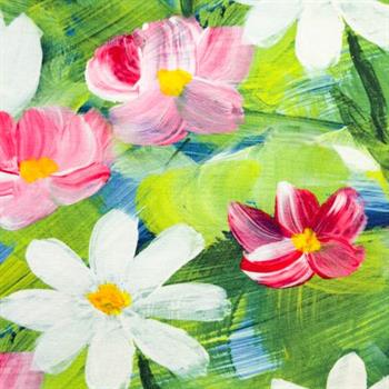 Heavy Viscose jersey, Wild Flower